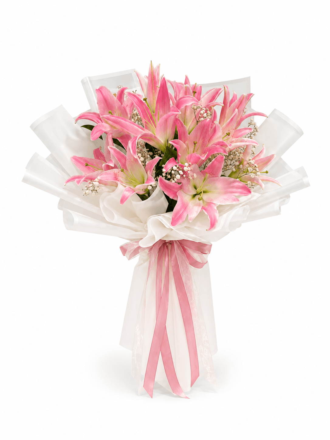 Pembe Zarafet – Pembe Lilyum Buketi