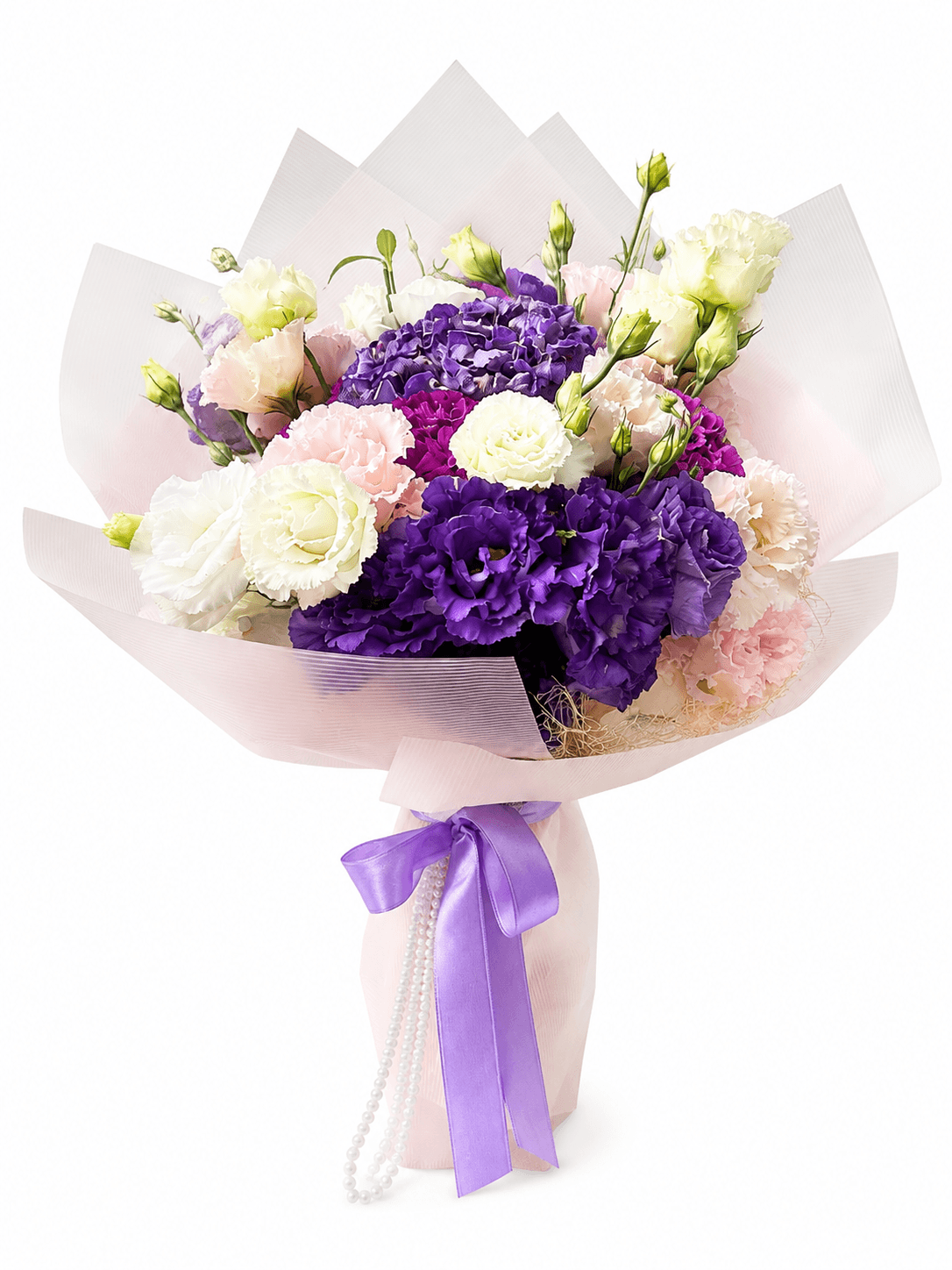 Lavanta Rüyası Lisianthus Buketi